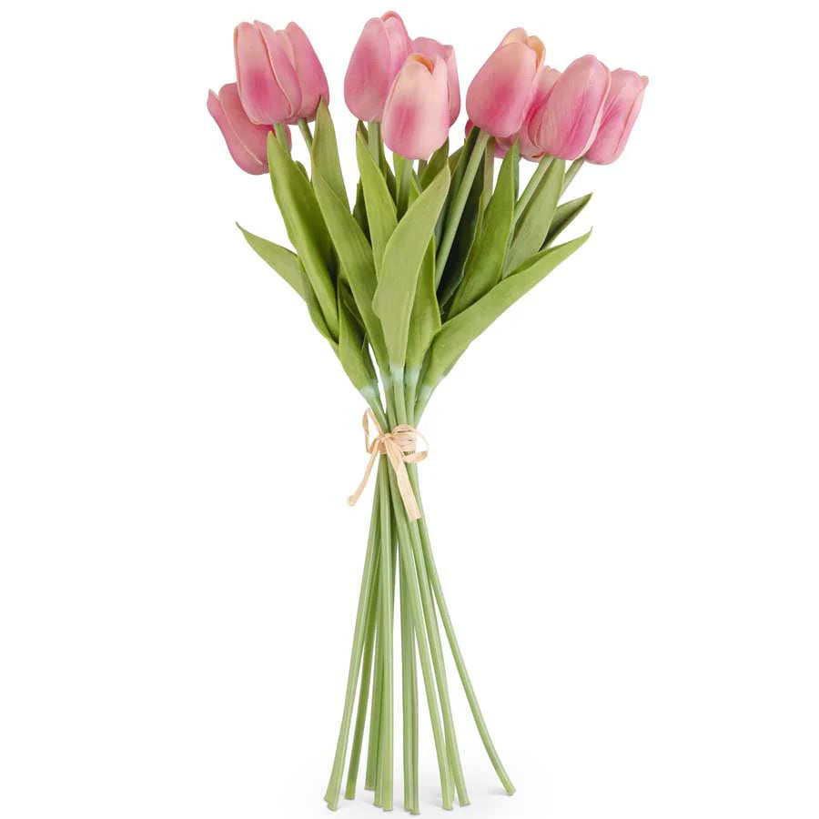 13” Pink Tulip Real Touch Bundle