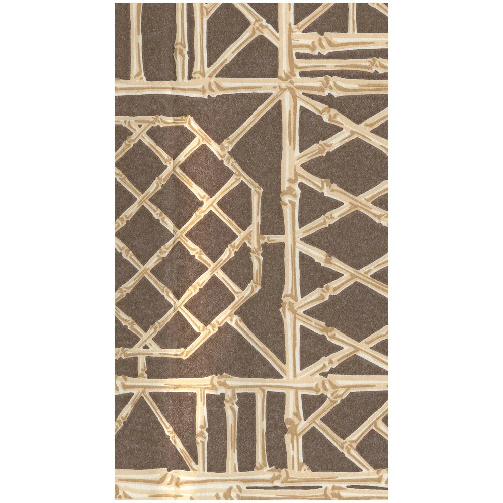 Bamboo Screen Chestnut Guest Towel