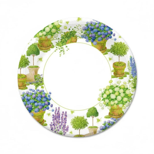 Potted Hydrangeas Salad/Dessert Plates