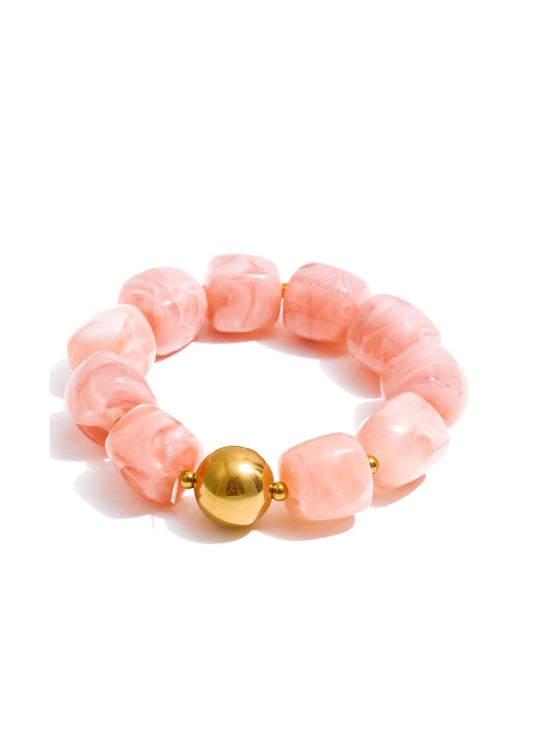 Martha Stretchy Bracelet Pink