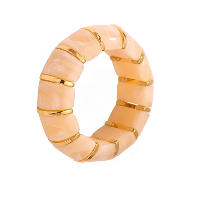 Lacey Stretchy Bracelet Tan