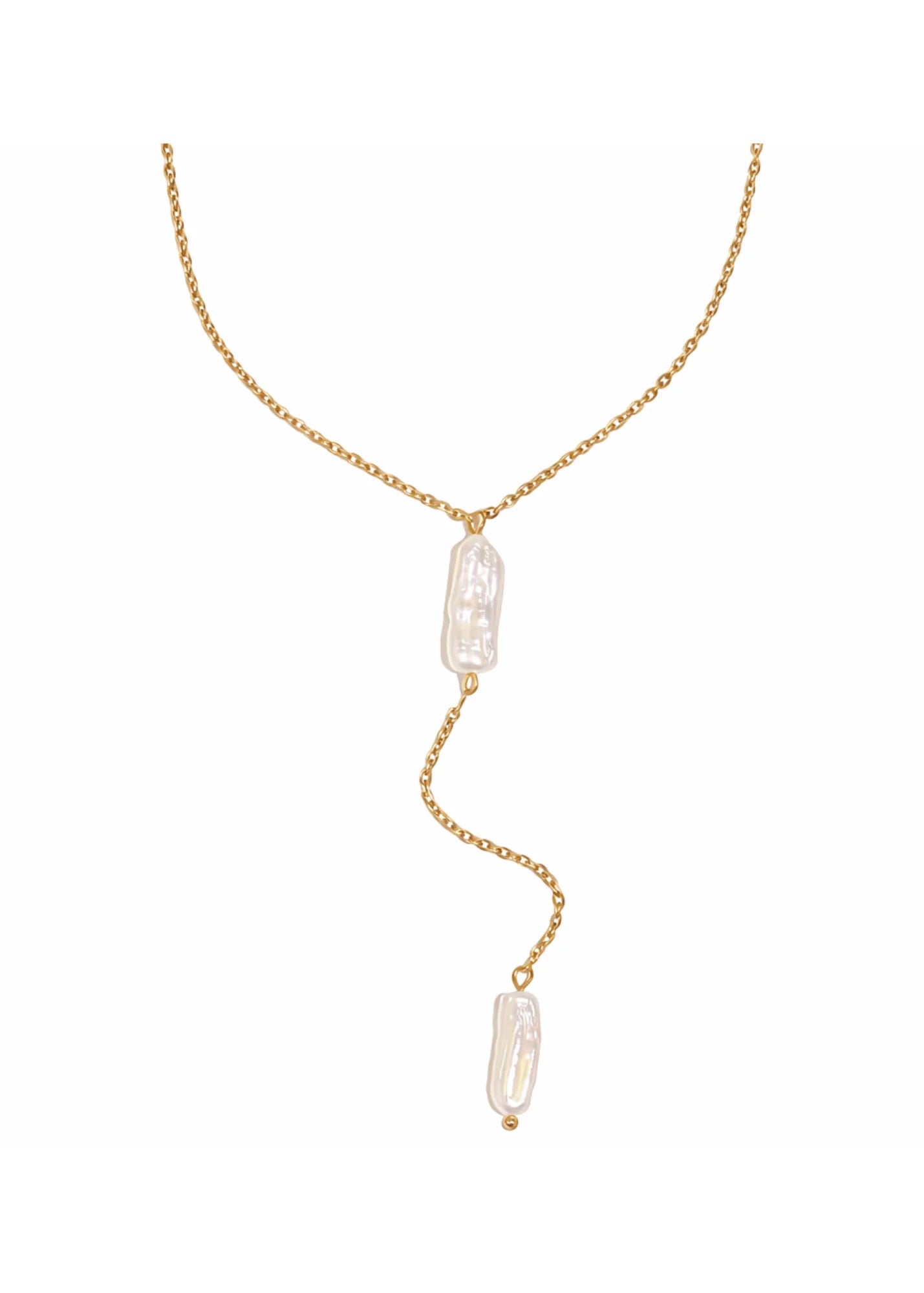 Pippa Freshwater Pearl Lariat Necklace