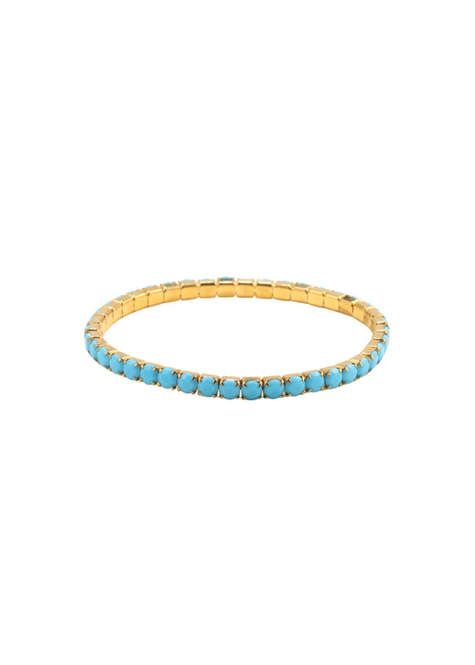 4mm Stretchy Turquoise Tennis Bracelet