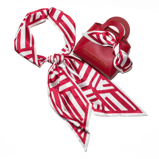 Game Day Red & White Scarf