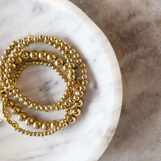 Classic Gold Ball Bracelet