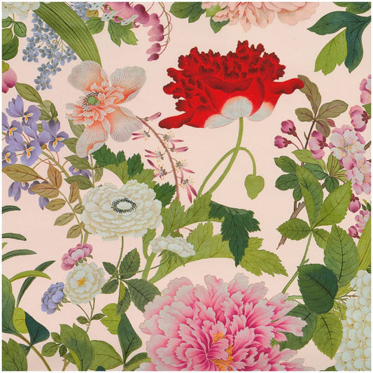 A Profusion of Flowers Shell Pink Gift Wrap