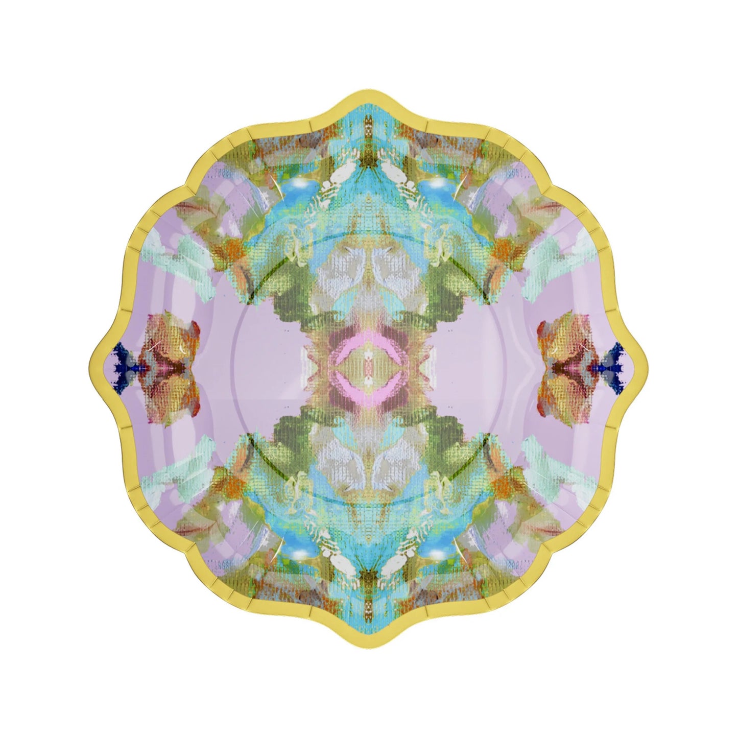 Stained Glass Lavender Cocktail Plates