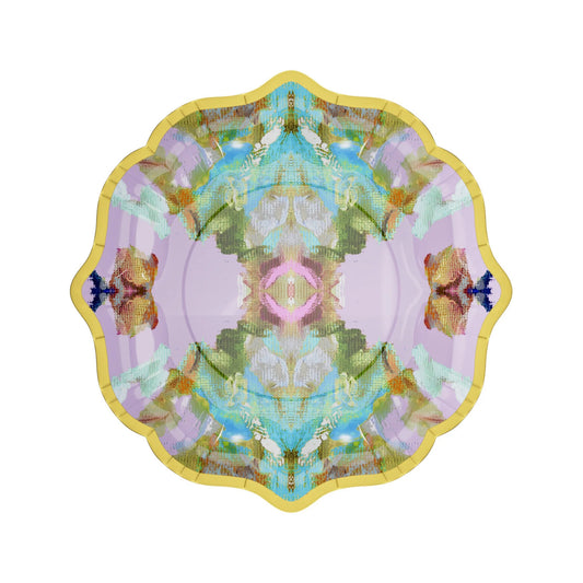 Stained Glass Lavender Cocktail Plates