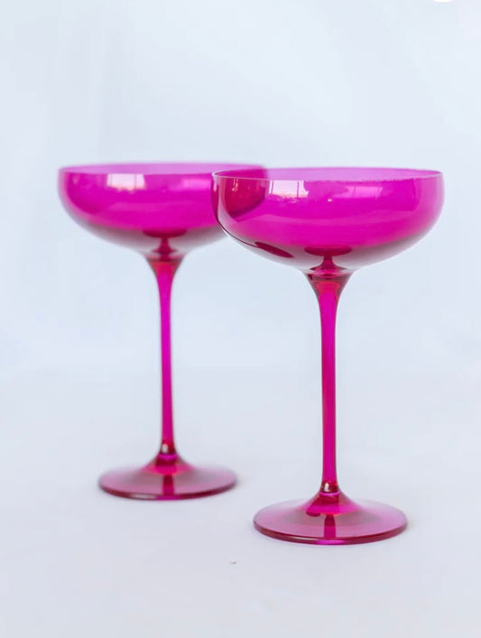 Viva Magenta Champagne Coupe S/2