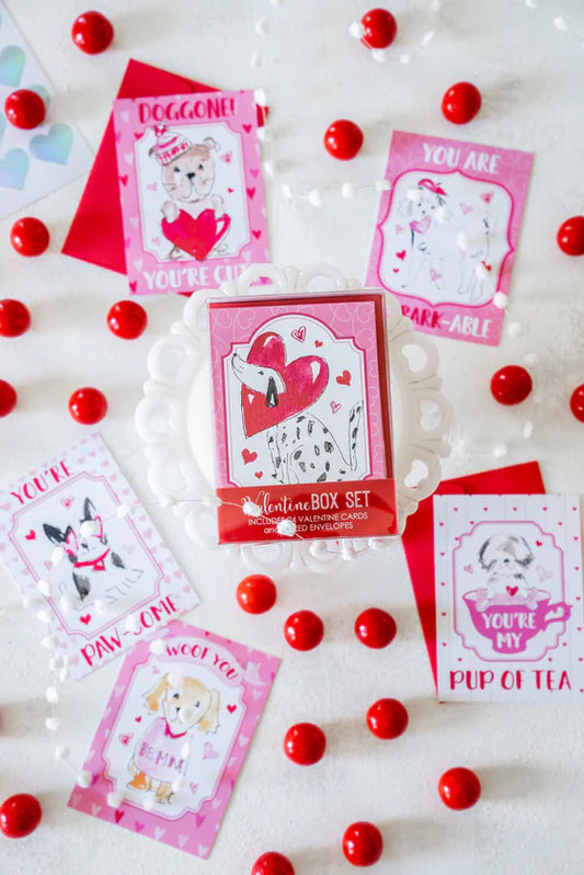 Kids Dog Valentine Set