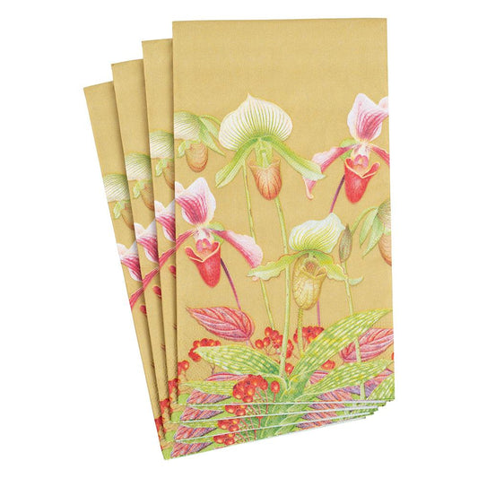 Slipper Orchid Paper Guest Towel Napkins