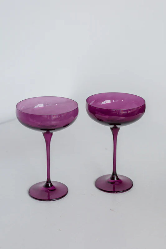 Amethyst Champagne Coupe S/2