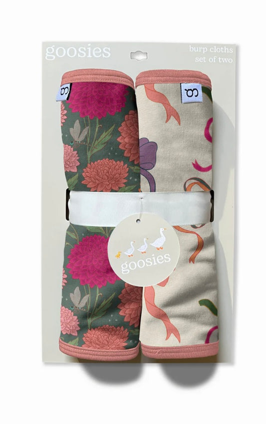 Dahlias Burp Cloths
