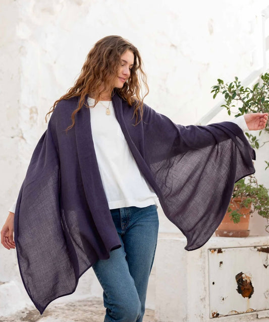 GoLightly Scarf-Navy