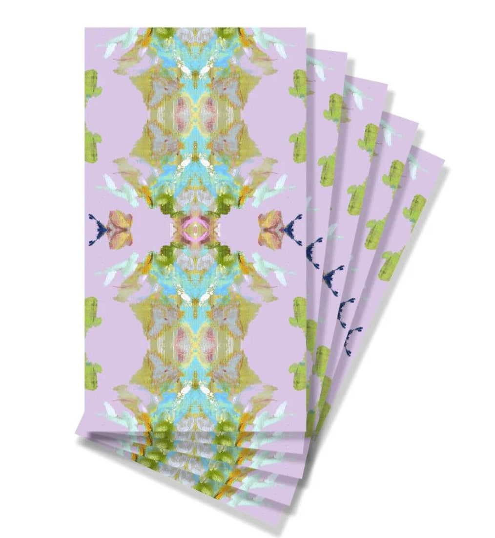 Stained Glass Lavender Guest Towels