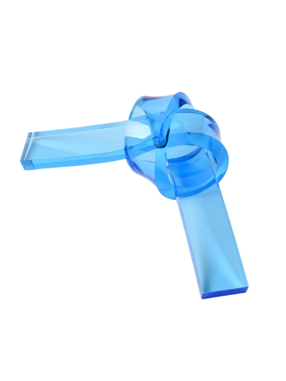 Lucite Bow Knot Blue