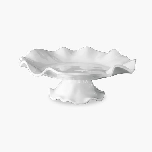VIDA Havana Pedestal Cake Plate-White