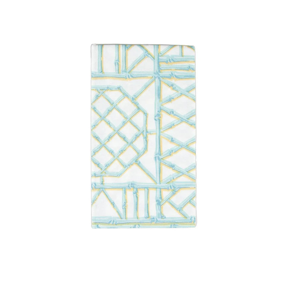 Bamboo Screen Robin’s Egg Blue Guest Towels
