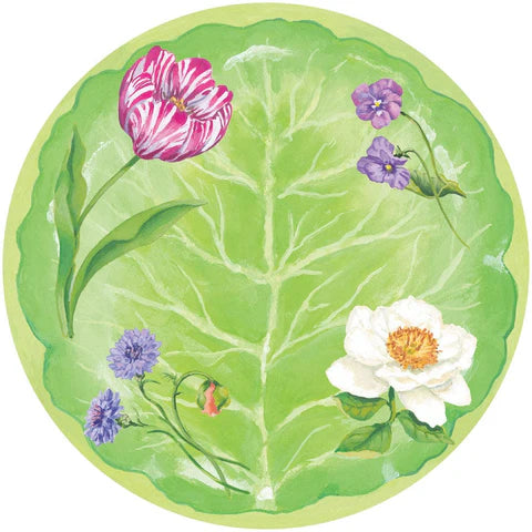 Floral Majolica Dinner Plates