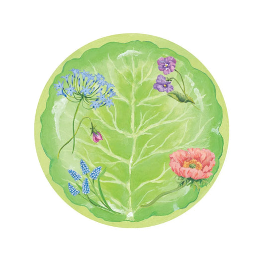 Floral Majolica Salad/Dessert Plates