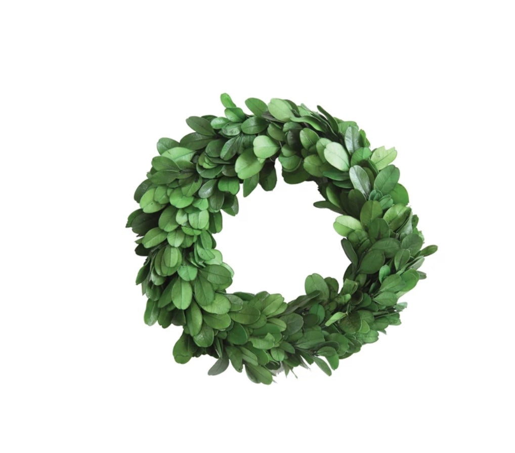 Preserved Boxwood Wreath - 6”