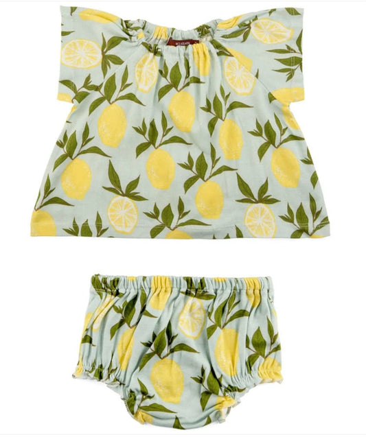 Lemon Dress & Bloomer Set 12-18M