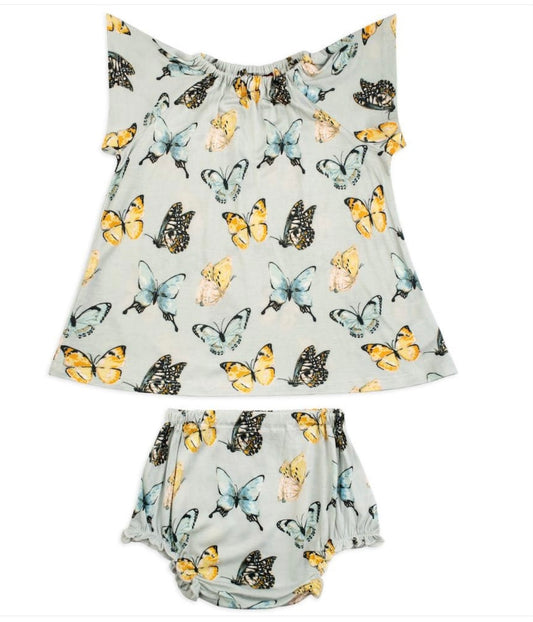 Butterfly Dress &Bloomer Set 6-12M