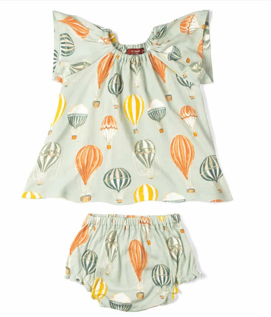 Balloons Dress &Bloomer Set 12-18M