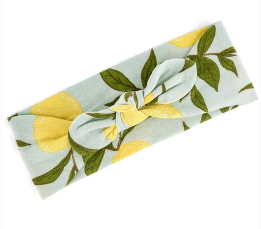 Lemon Knotted Headband