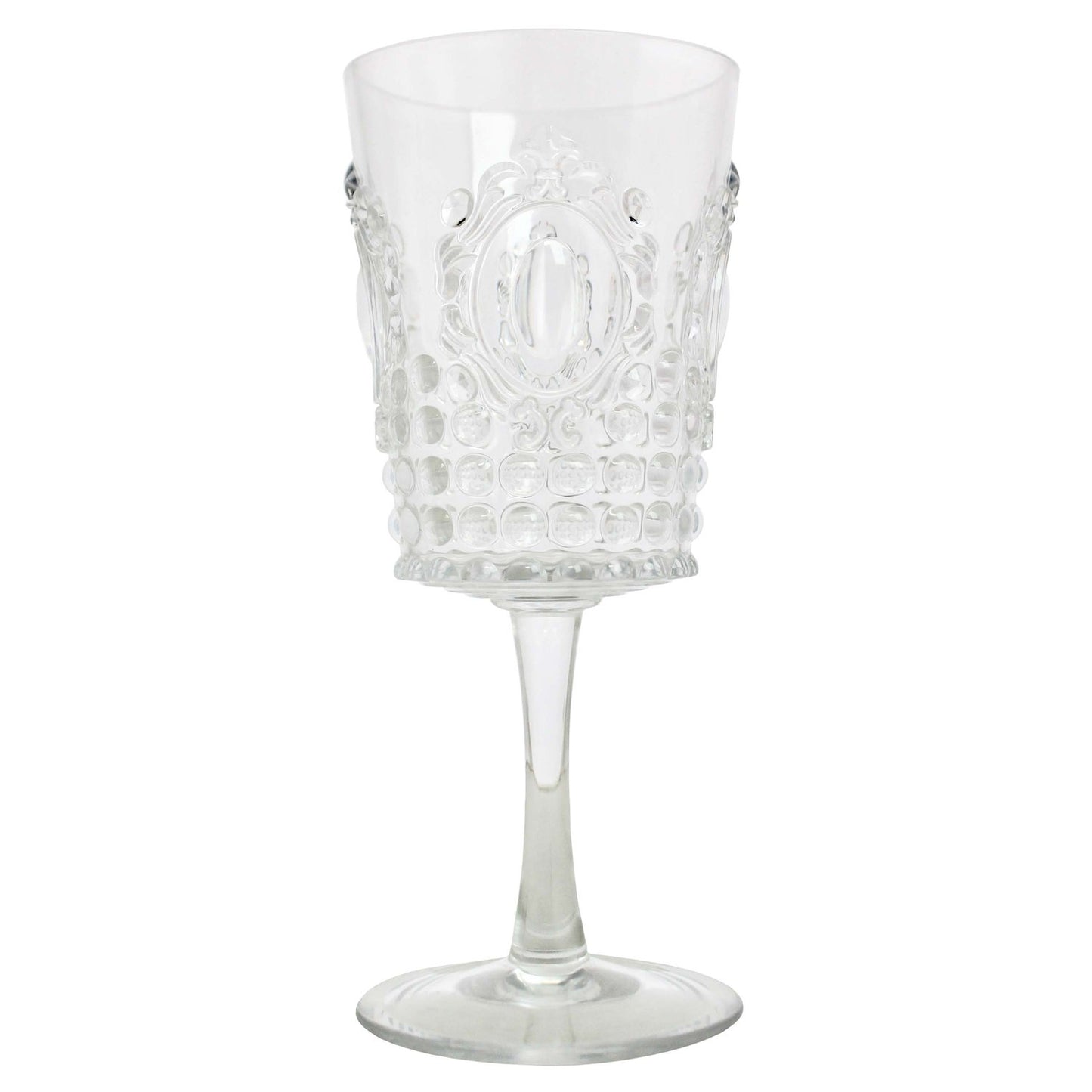 Jewel Wine Glass Clear Acrylic