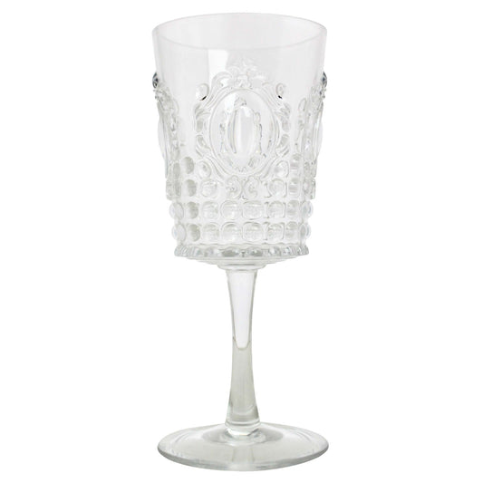 Jewel Wine Glass Clear Acrylic