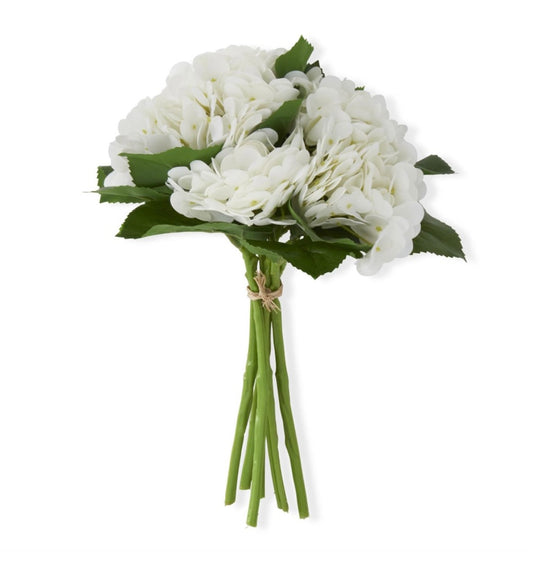 White Real Touch Hydrangea Bundle