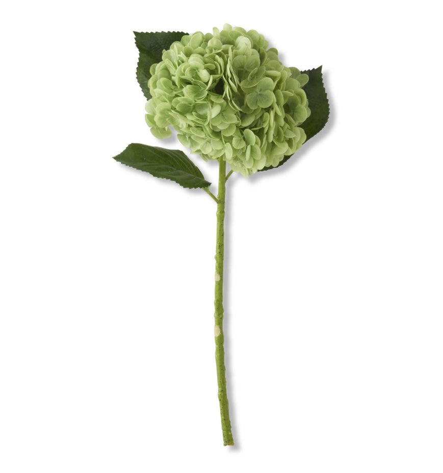 Green Real Touch Hydrangea Stem