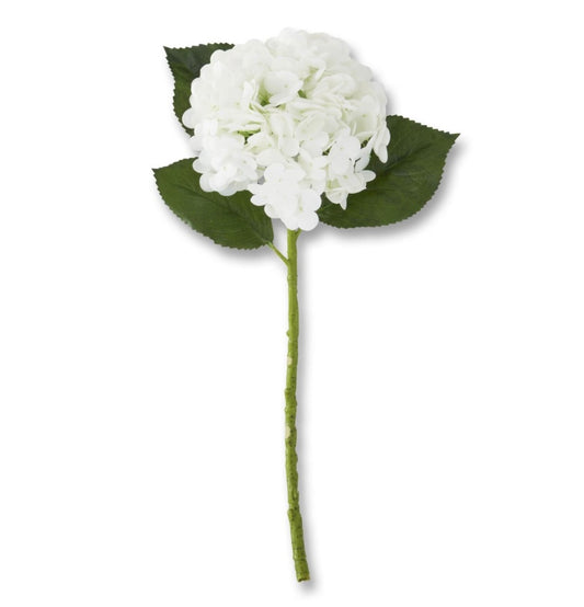 White Real Touch Hydrangea Stem