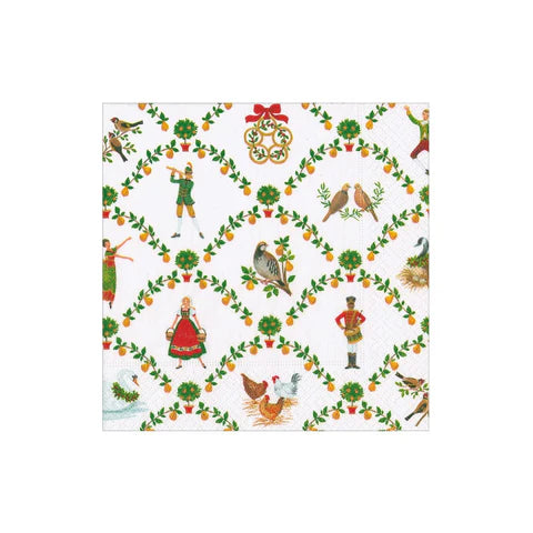 On The Twelfth Day Cocktail Napkin