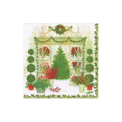 Winter Conservatory Cocktail Napkin