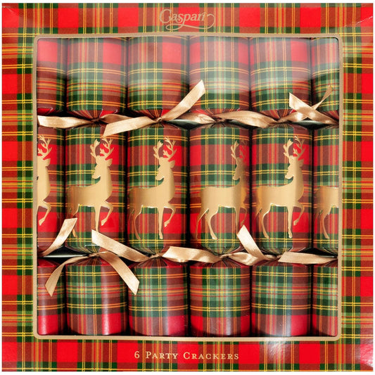 Reindeer Tartan Christmas Cracker