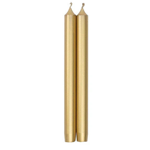 Gold Duet Crown Candles-12in