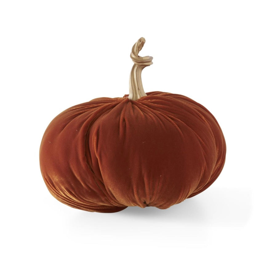 Orange Velvet Pumpkin 7.5”