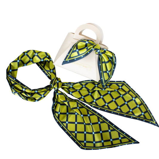 Lattice Grid Accessory Scarf