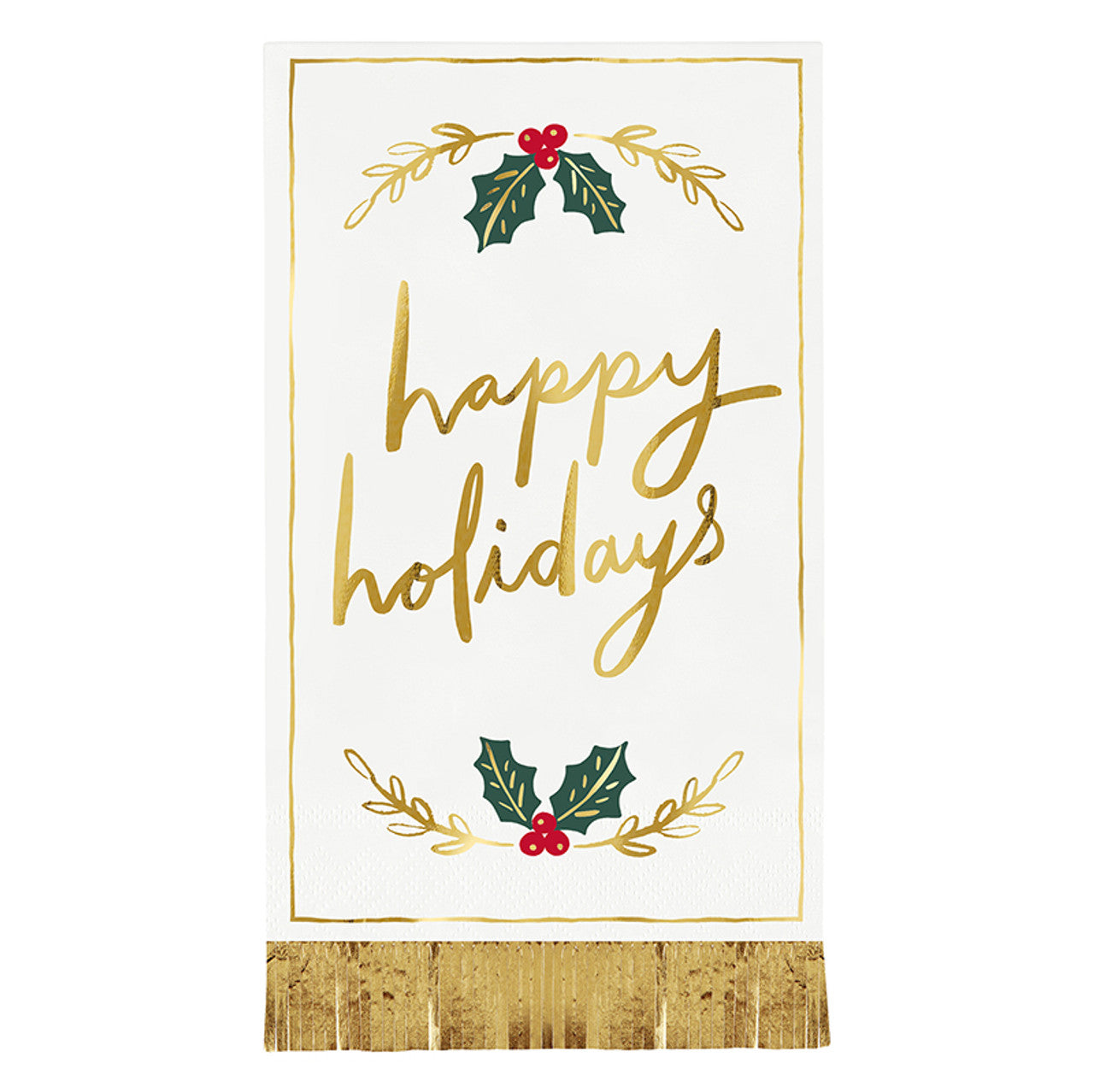 Happy Holidays Guest Napkin