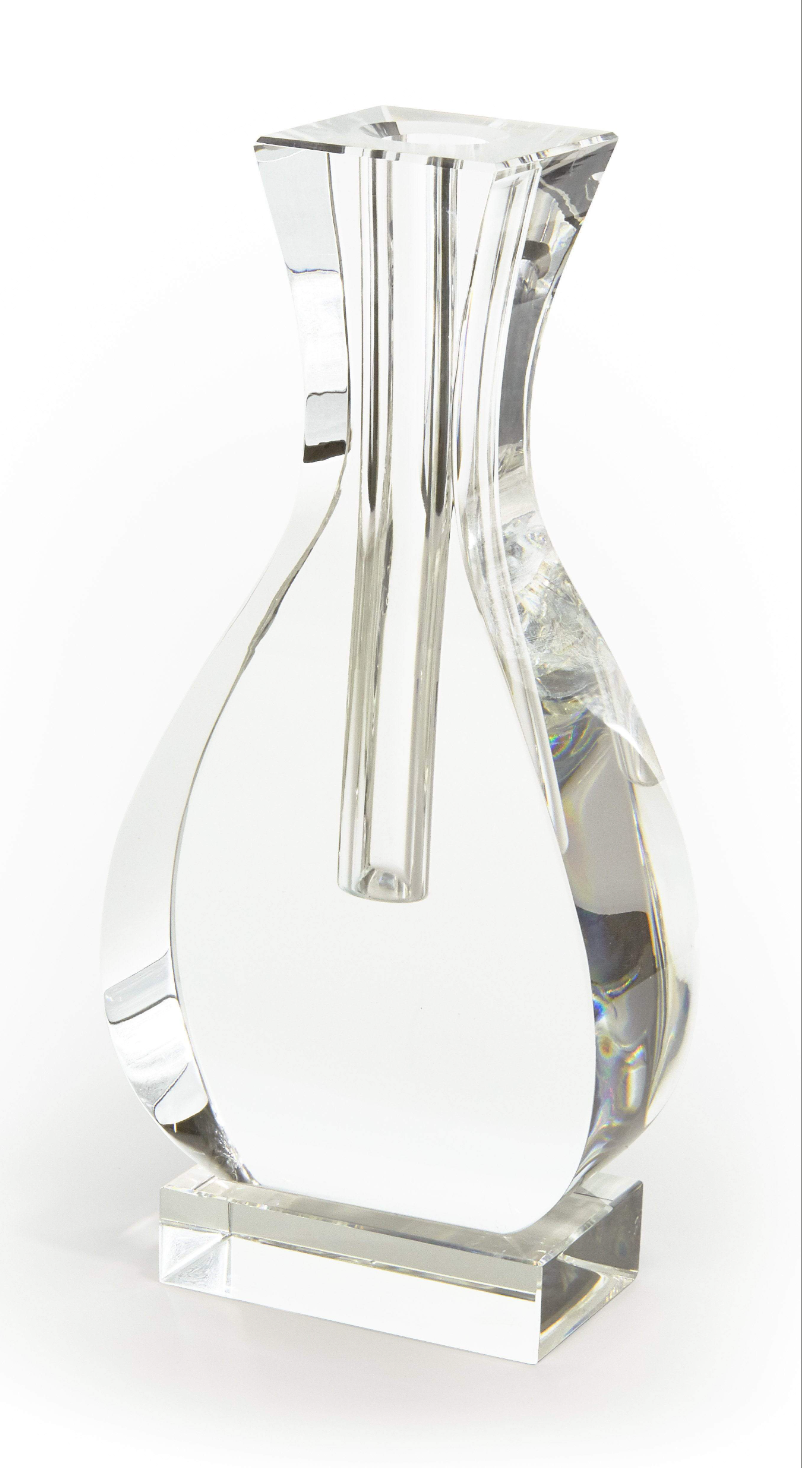 Crystal Glass "Urn Shape" Bud Vase