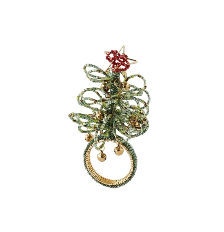 Beaded Tree Napkin Ring