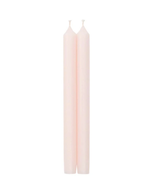 Petal Pink Crown Candles - 10”