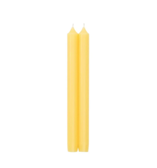 Yellow Crown Candles - 10”