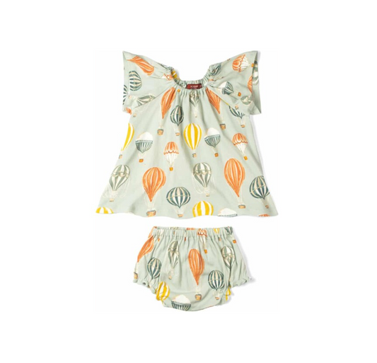 Balloons Dress & Bloomer Set 12-18M