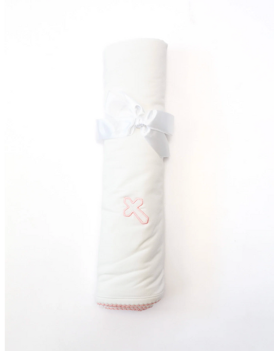 Pip Blanket Pink Cross