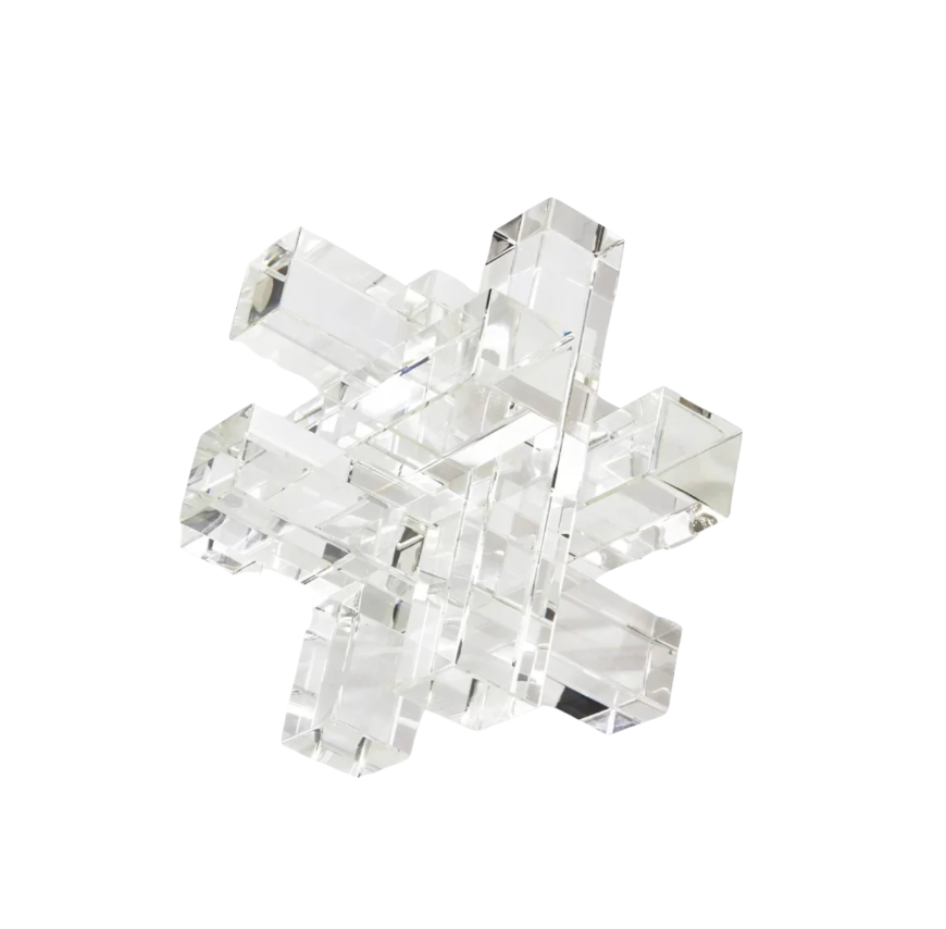 Crystal Glass Interlock Object