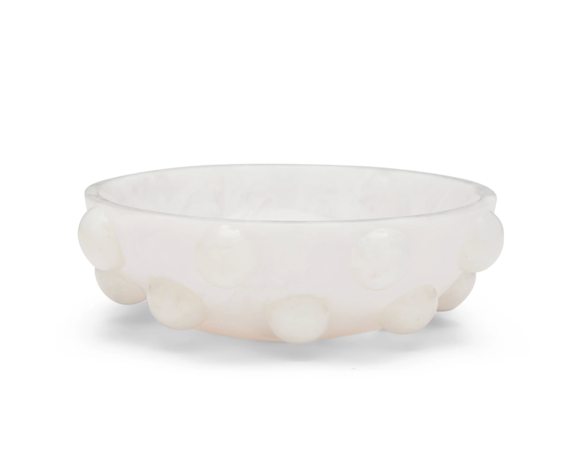 White Marbled Jewelry Dish