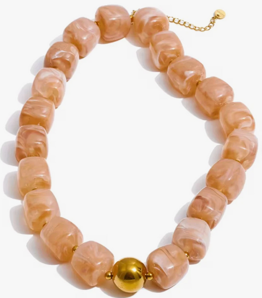 Martha Necklace Tan